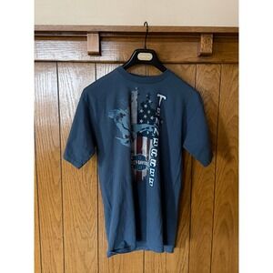 Vintage Y2K 2012 Boxy Harley Davidson T Shirt Short Sleeve Gray/Blue Size L